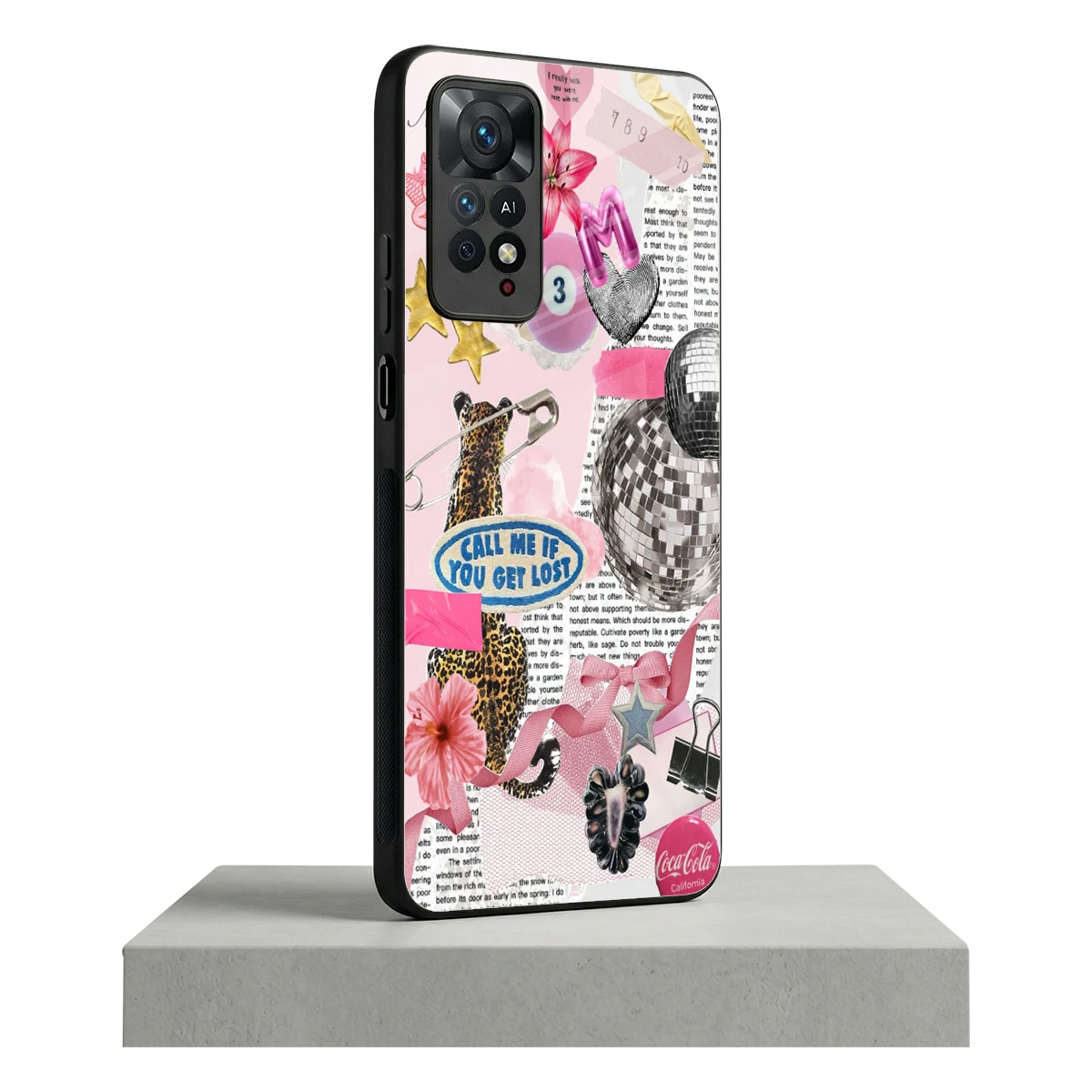 Lost Call redmi note 11 pro mobile cover | shockproof glass phone case