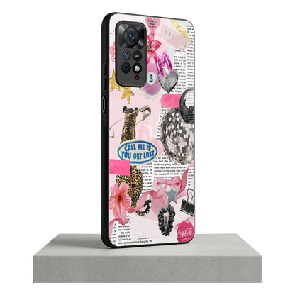 Lost Call redmi note 11 pro mobile cover | shockproof glass phone case