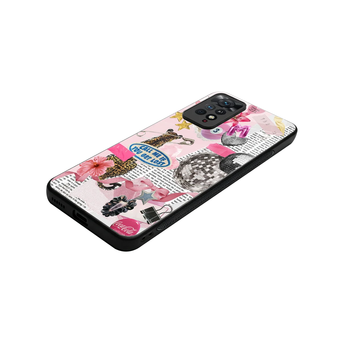 Lost Call stylish phone case for redmi note 11 pro | glossy glass and slim fit
