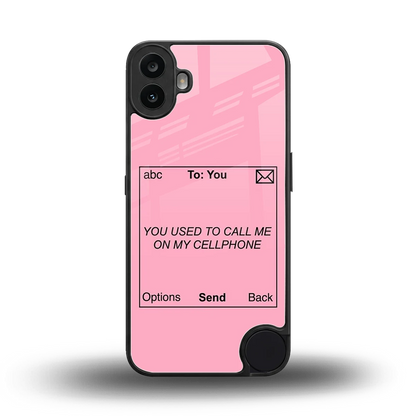 Lost Connection back phone cover | glass case for cmf nothing phone 1