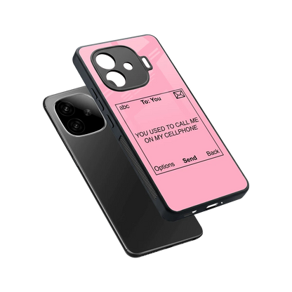 Lost Connection sleek iqoo neo 10r 5g cover with tempered glass back and TPU edges