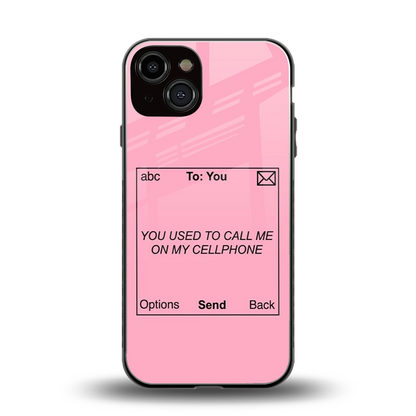 Lost Connection back phone cover | glass case for iphone 13