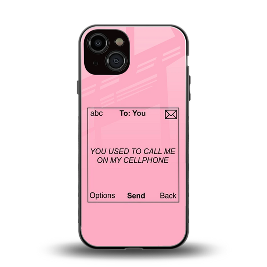 Lost Connection back phone cover | glass case for iphone 13