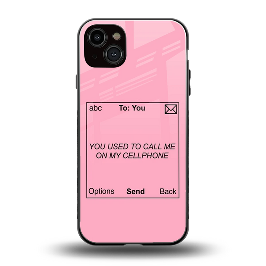 Lost Connection back phone cover | glass case for iphone 14 plus
