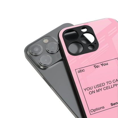 Lost Connection stylish phone case for iphone 15 pro max | glossy glass and slim fit