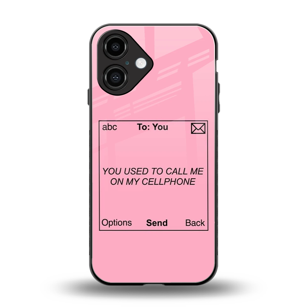 Lost Connection back phone cover | glass case for iphone 16