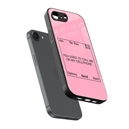 Lost Connection sleek iphone 16e cover with tempered glass back and TPU edges
