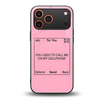Lost Connection back phone cover | glass case for iphone 17 pro