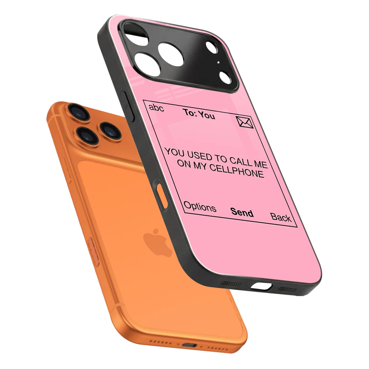 Lost Connection sleek iphone 17 pro cover with tempered glass back and TPU edges