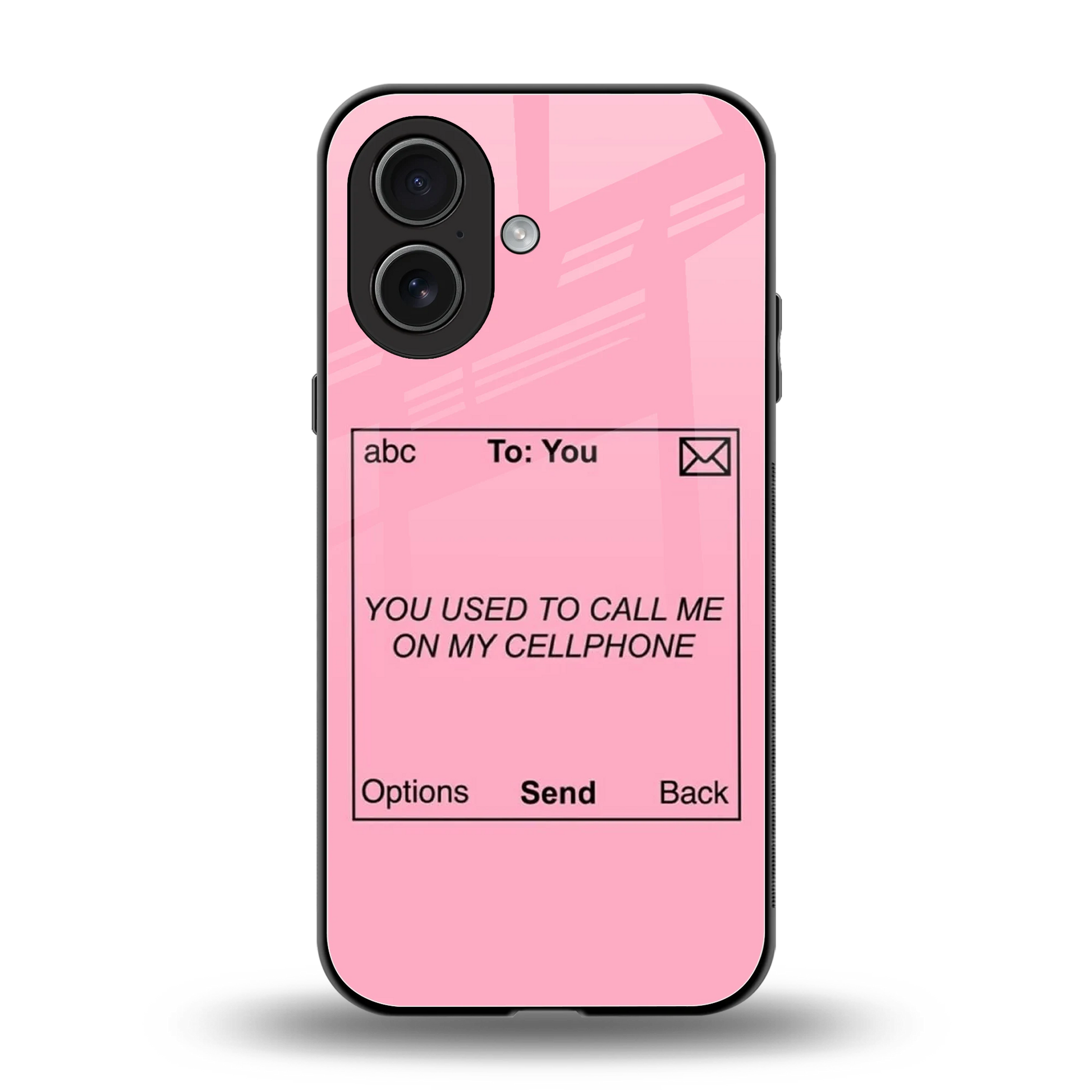 Lost Connection back phone cover | glass case for iphone 17