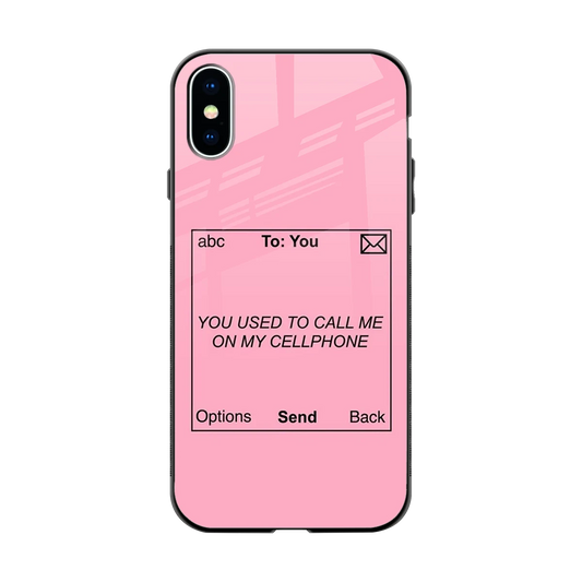 Lost Connection back phone cover | glass case for iphone xs