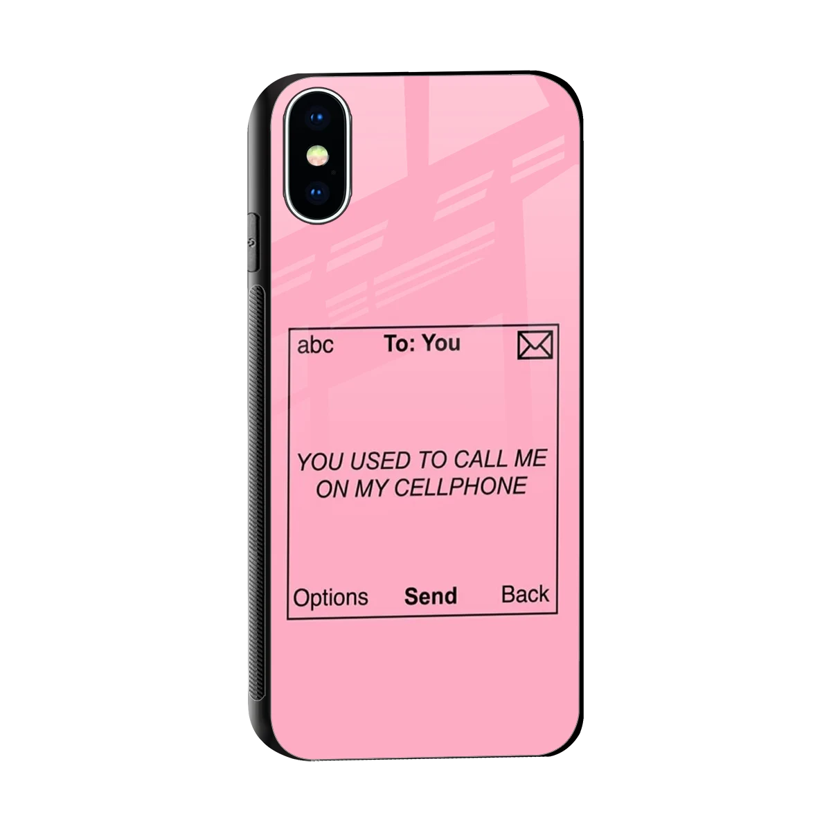 Lost Connection sleek iphone x cover with tempered glass back and TPU edges