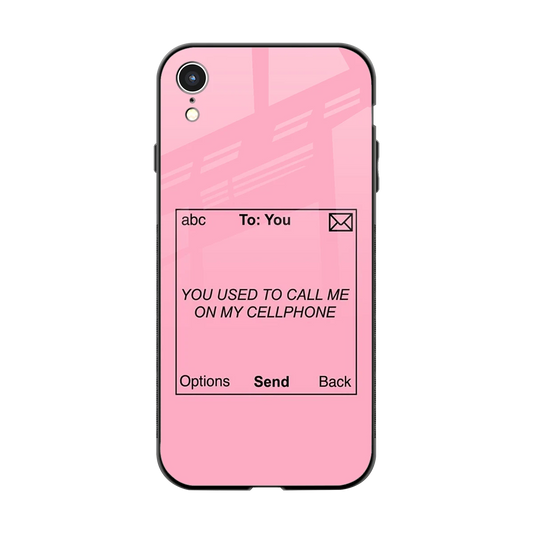 Lost Connection back phone cover | glass case for iphone xr