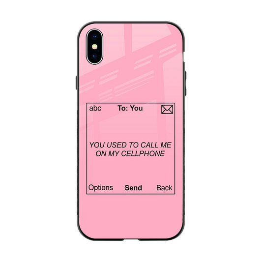 Lost Connection back phone cover | glass case for iphone xs max