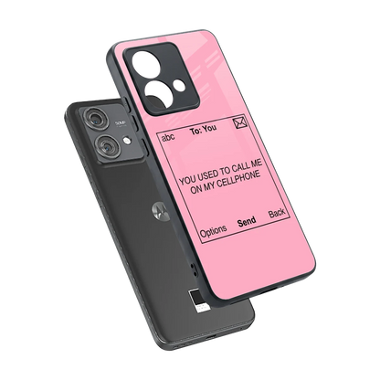 Lost Connection sleek motorola edge 40 neo 5g cover with tempered glass back and TPU edges