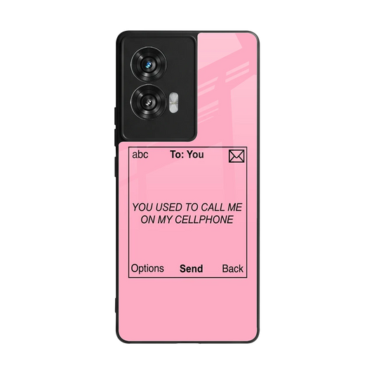 Lost Connection back phone cover | glass case for motorola edge 50 fusion
