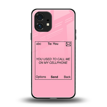 Lost Connection back phone cover | glass case for nothing phone 1