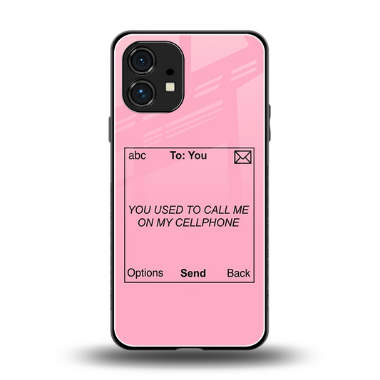 Lost Connection back phone cover | glass case for nothing phone 1