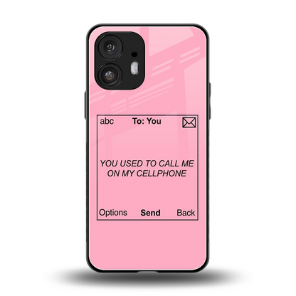 Lost Connection back phone cover | glass case for nothing phone 2