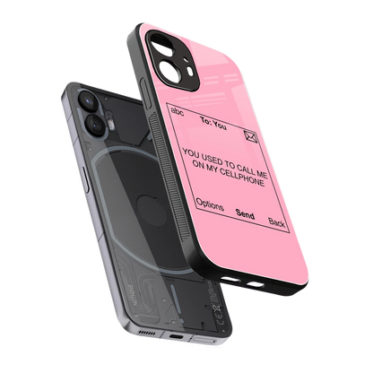 Lost Connection sleek nothing phone 2 cover with tempered glass back and TPU edges