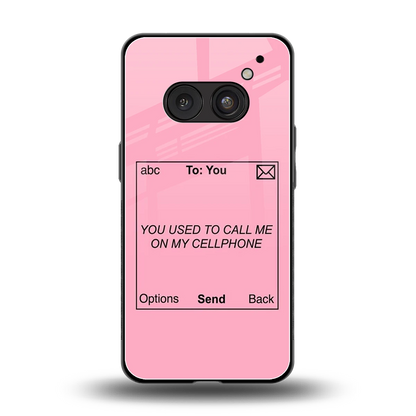 Lost Connection back phone cover | glass case for nothing phone 2a plus