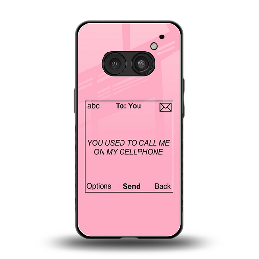 Lost Connection back phone cover | glass case for nothing phone 2a plus