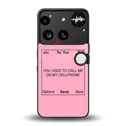 Lost Connection back phone cover | glass case for nothing phone 3