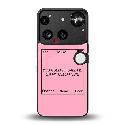 Lost Connection back phone cover | glass case for nothing phone 3