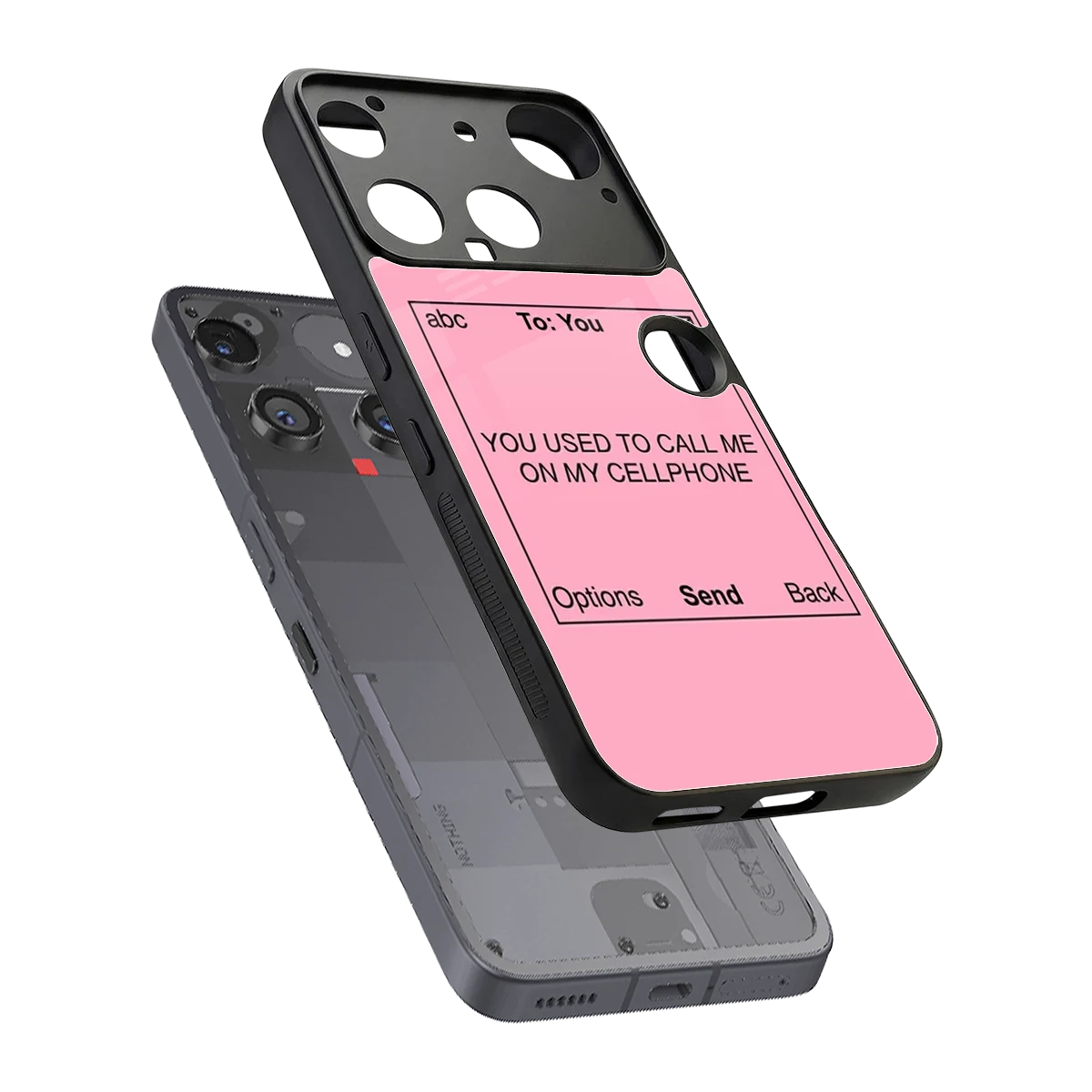 Lost Connection sleek nothing phone 3 cover with tempered glass back and TPU edges