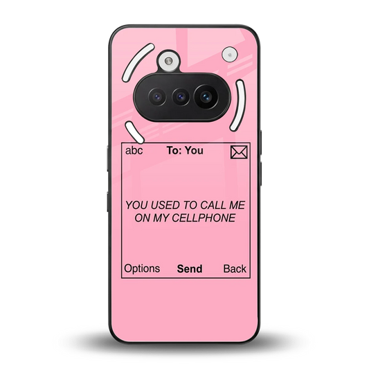 Lost Connection back phone cover | glass case for nothing phone 3a