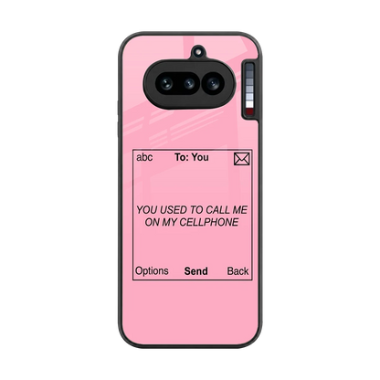 Lost Connection back phone cover | glass case for nothing phone 4a