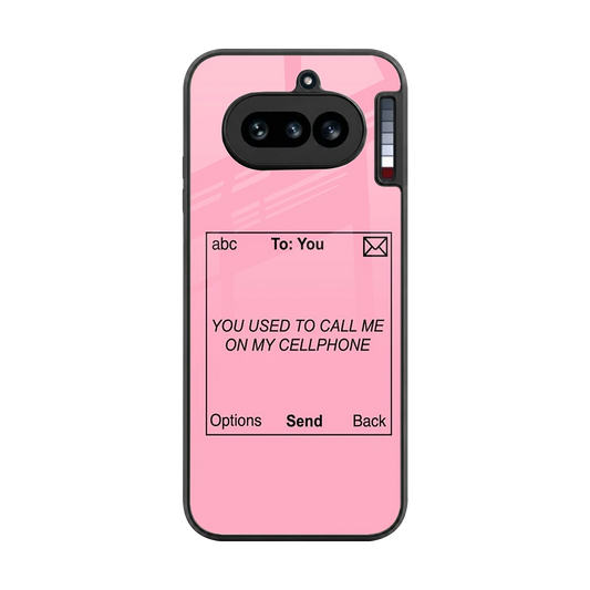 Lost Connection back phone cover | glass case for nothing phone 4a
