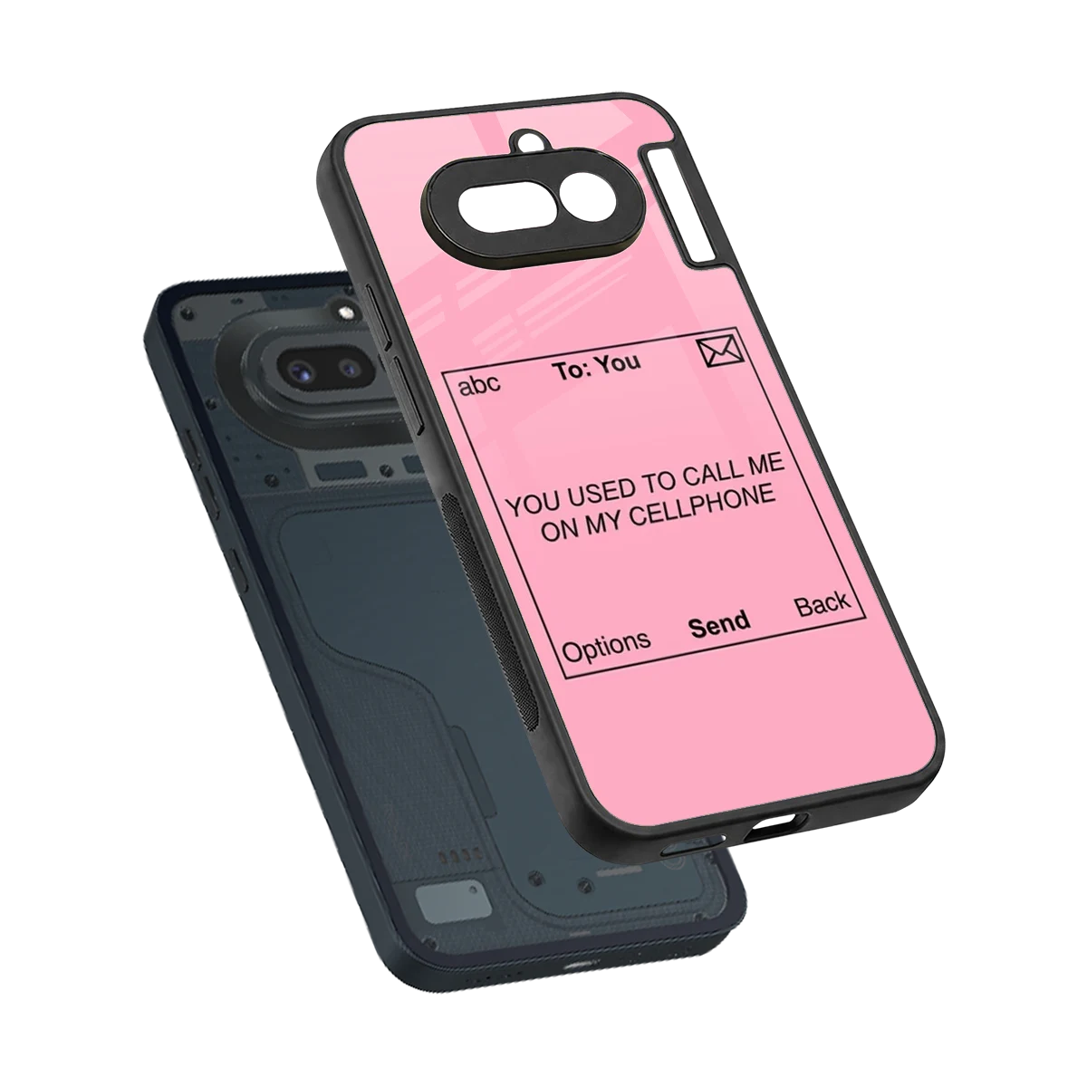 Lost Connection sleek nothing phone 4a cover with tempered glass back and TPU edges