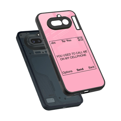 Lost Connection sleek nothing phone 4a cover with tempered glass back and TPU edges