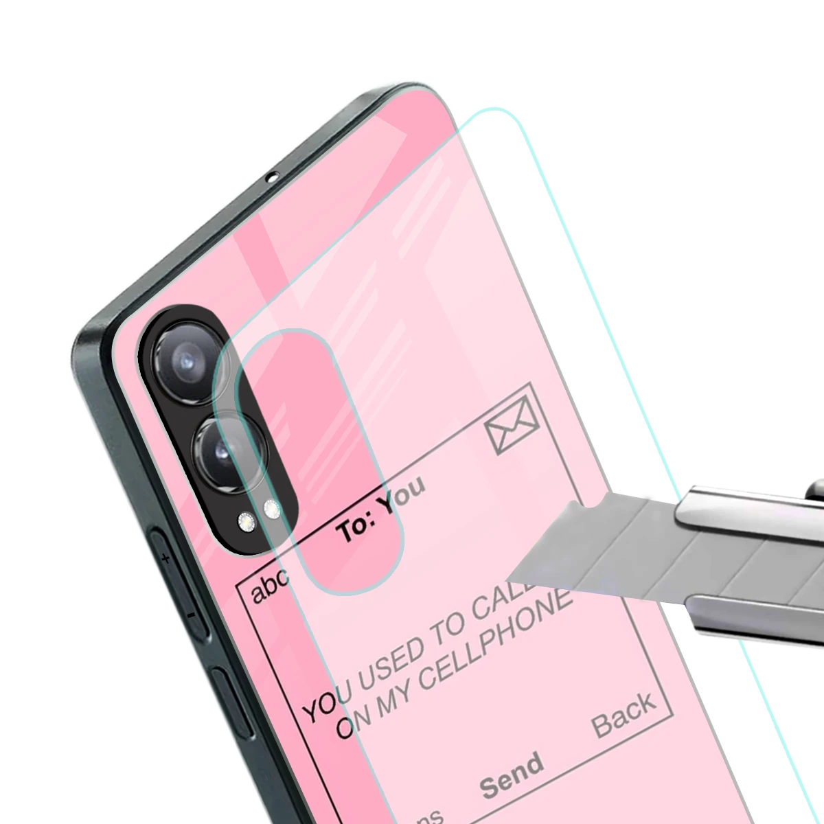Lost Connection stylish phone case for oneplus nord ce 4 lite | glossy glass and slim fit