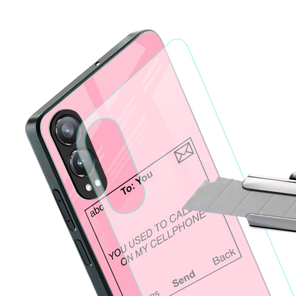 Lost Connection stylish phone case for oneplus nord ce 4 lite | glossy glass and slim fit