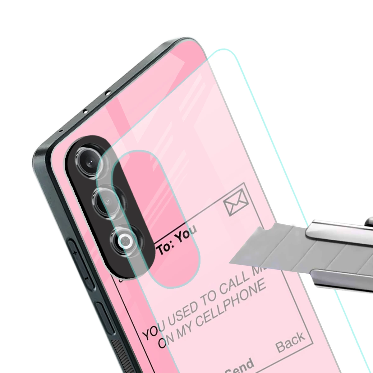 Lost Connection stylish phone case for oneplus nord ce 4 | glossy glass and slim fit