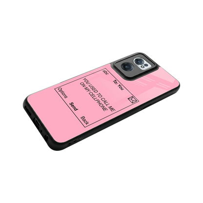 Lost Connection stylish phone case for oneplus nord ce 2 | glossy glass and slim fit