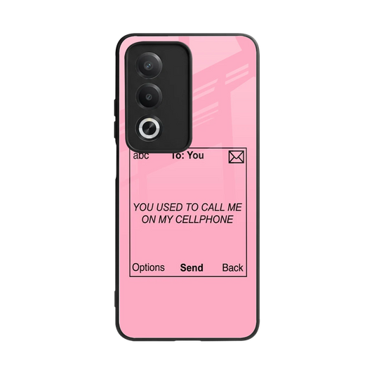 Lost Connection back phone cover | glass case for oppo a3 pro