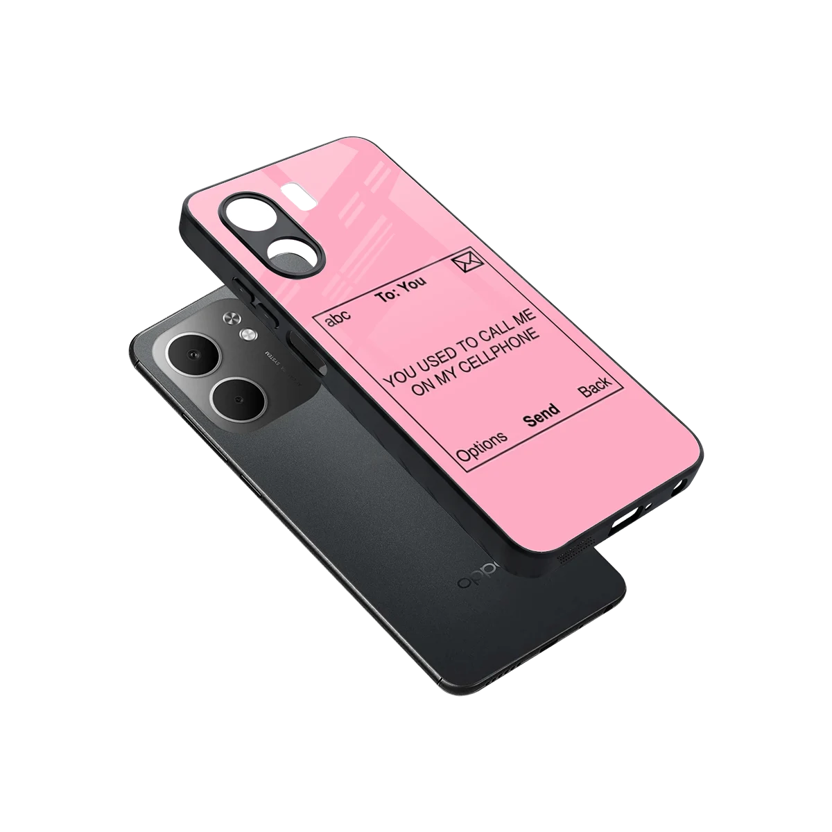 Lost Connection sleek oppo a5x 5g cover with tempered glass back and TPU edges