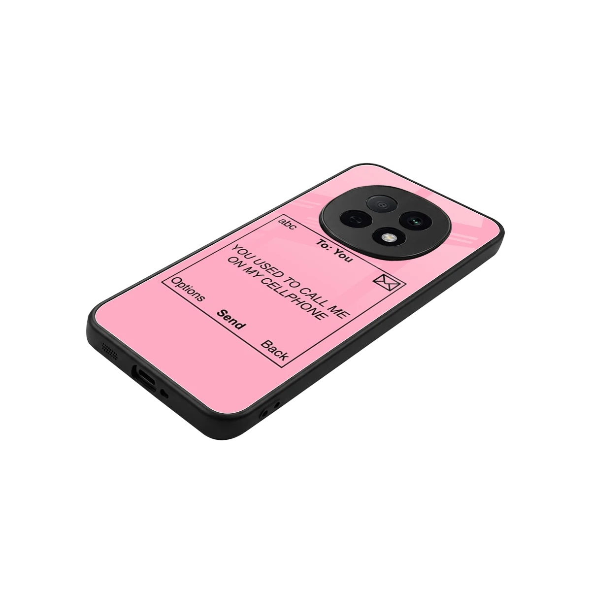 Lost Connection stylish phone case for oppo f29 pro 5g | glossy glass and slim fit