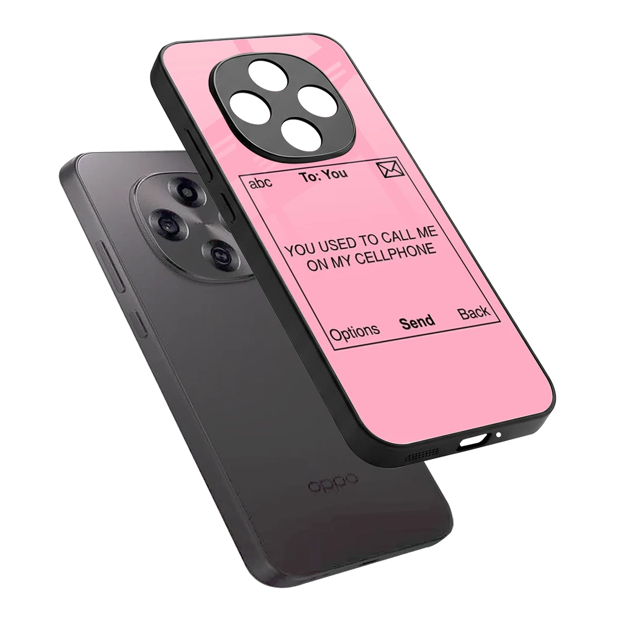 Lost Connection sleek oppo f31 pro 5g cover with tempered glass back and TPU edges