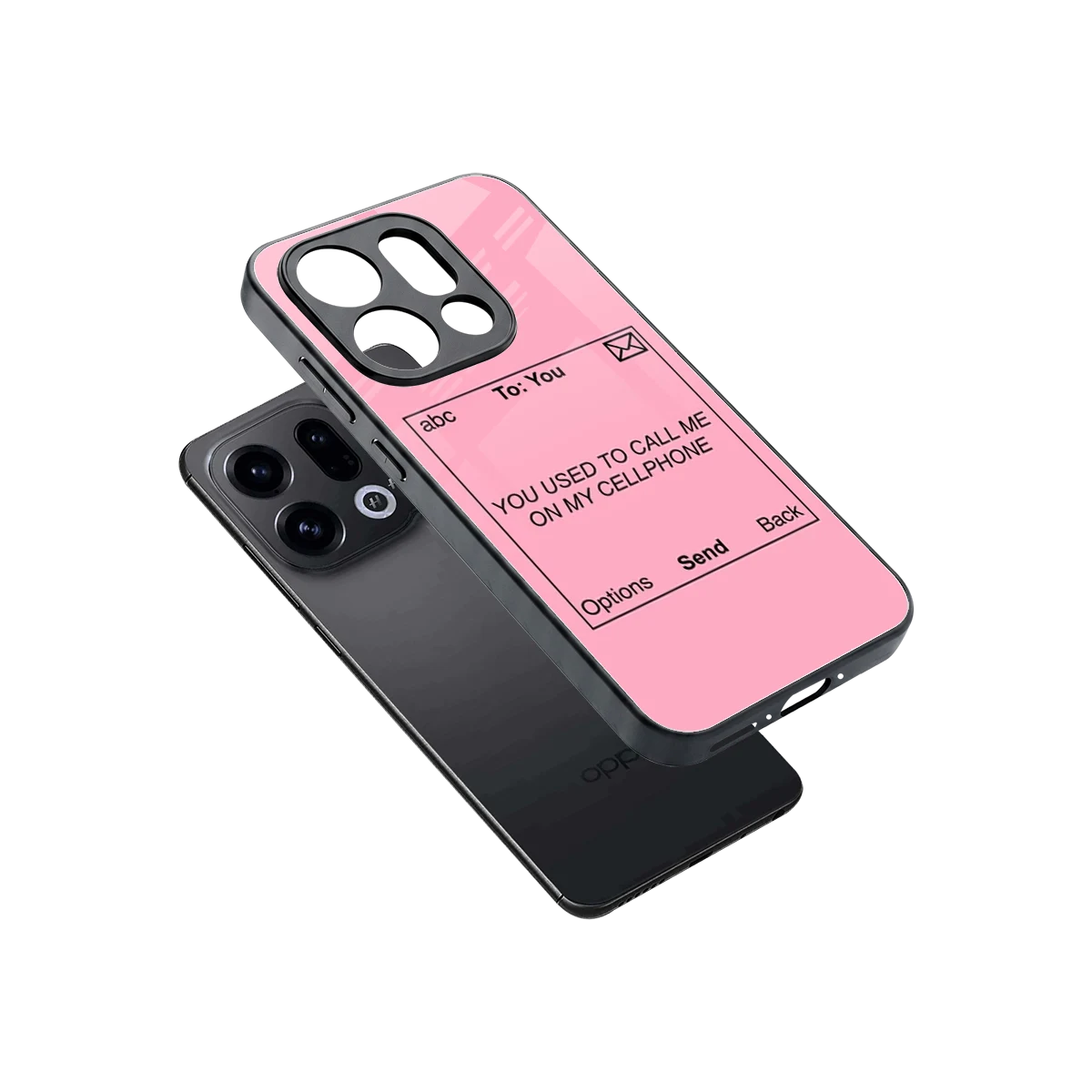 Lost Connection sleek oppo find x9 cover with tempered glass back and TPU edges