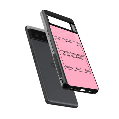 Lost Connection sleek google pixel 6a cover with tempered glass back and TPU edges