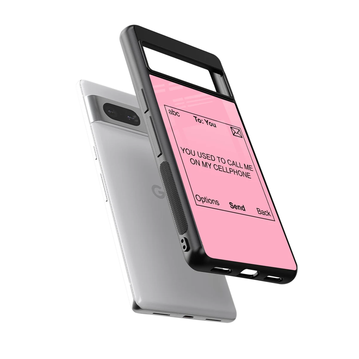 Lost Connection sleek google pixel 7a cover with tempered glass back and TPU edges