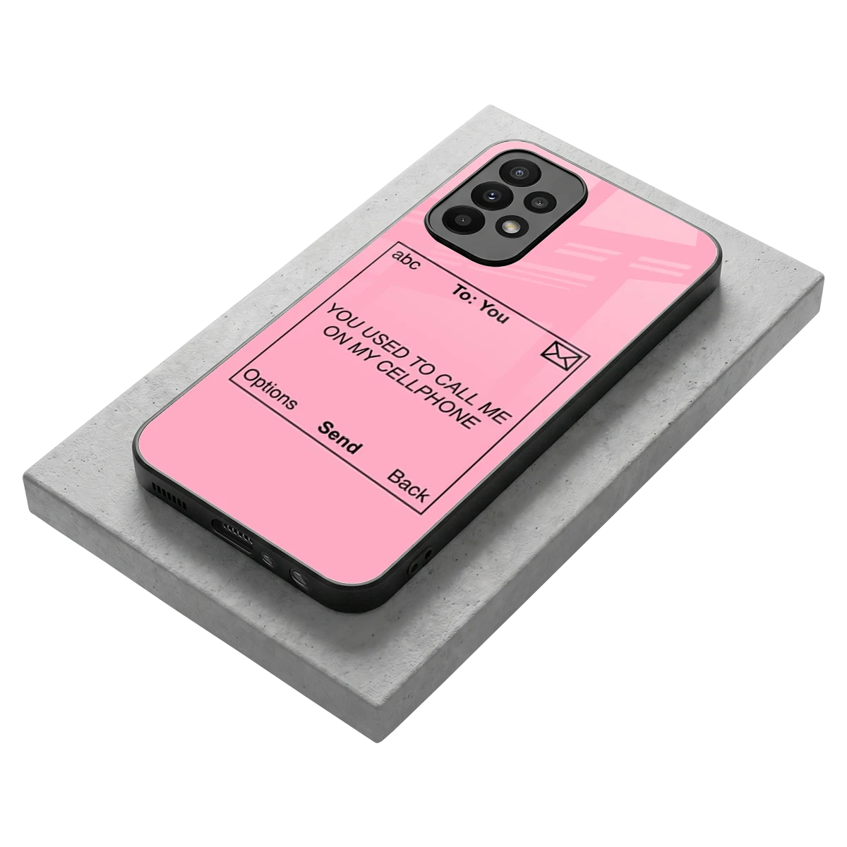 Lost Connection stylish phone case for samsung galaxy a23 | glossy glass and slim fit