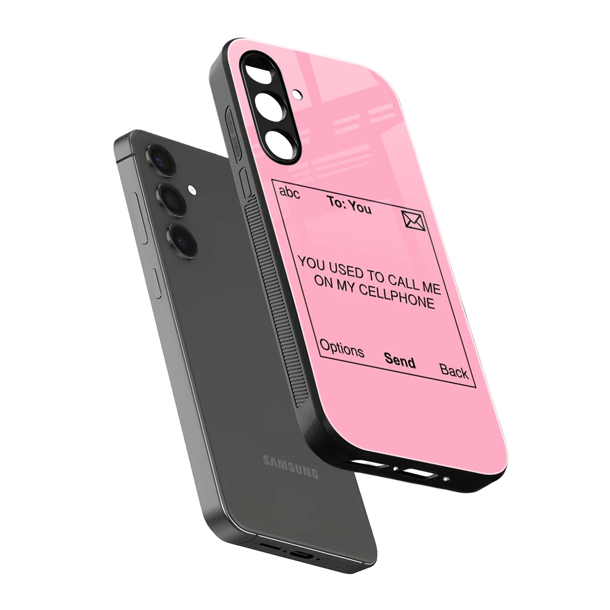Lost Connection sleek samsung galaxy m35 5g cover with tempered glass back and TPU edges