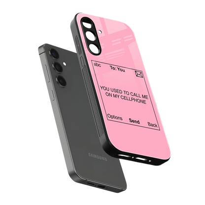 Lost Connection sleek samsung galaxy m35 5g cover with tempered glass back and TPU edges