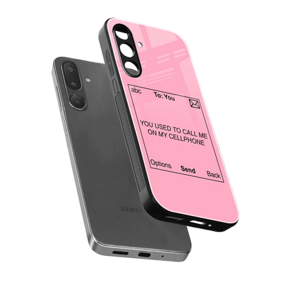 Lost Connection sleek samsung galaxy m56 5g cover with tempered glass back and TPU edges