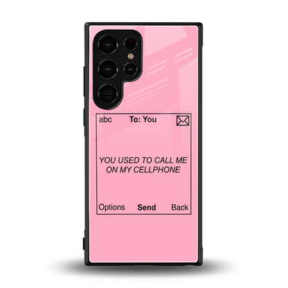 Lost Connection back phone cover | glass case for samsung galaxy s24 ultra